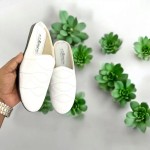 Coour style half shoes White