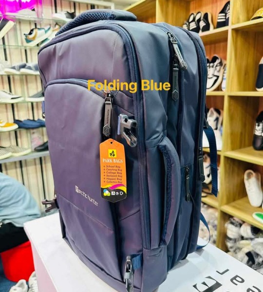 Folding Blue Park Bags Backpack